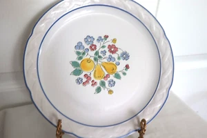 Vina Fera RADIANCE 10.75" Dinner Plate Fruit/Flower Center MEXICO Vintage 1980s - Picture 1 of 5