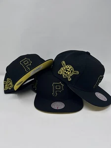 MLB Mitchell & Ness Logo Eclipse SnapBack Pittsburgh Pirates Cap - Picture 1 of 1