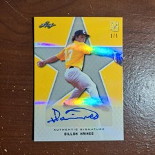 DILLON HAINES 2020 Leaf Perfect Game PG National Showcase AUTO 1/1 