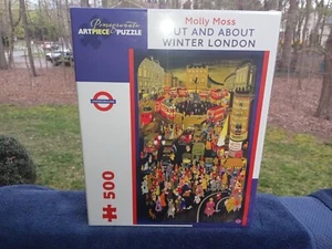 Pomegranate Out And About Winter London Molly Moss 500 Piece Jigsaw Puzzle New - Picture 1 of 7