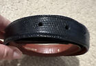 Genuine Lizard Black Barry Kieselstein-Cord Belt Size 2