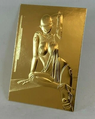HAJIME SORAYAMA SILVER & SATIN SERIES 3 1997 GOLD EMBOSSED Case Card #/d to 1000 - Image 1 of 3