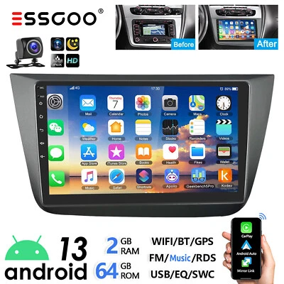 64G Android 13 Autoradio Für Seat Altea 2004-2015 Carplay GPS Navi FM RDS Kamera - Bild 1 von 4