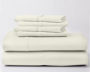 6PC Real 1000 Thread Count 100% Egyptian Cotton Sheet Set EXTRA 18" Deep Pocket