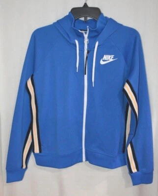 Nike Mujer Ropa Deportiva FZ Azul/Blanco Chándal Sudadera con Capucha (932431-403) Talla S/M Nuevo con Etiquetas Foto 1 de 4