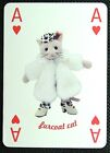 1 x Spielkarte Jellycat London Furcoat Cat # Ass of Hearts