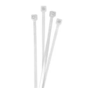 100x Kabelbinder 200 x 2,5mm Weiß Natur 8,2kg PA6.6 Polyamid Industriequalität - Picture 1 of 1
