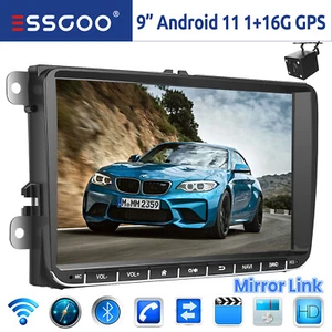 9 Zoll Autoradio Android 11 GPS Navi WiFi Kamera Für VW GOLF 5 6 Polo Passat EOS - Bild 1 von 12