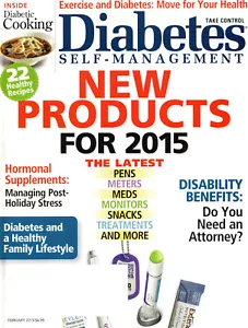 DIABETES SELF-MANAGEMENT Magazine Jan/Feb 2015 The Winter Issue New Products - Picture 1 of 3