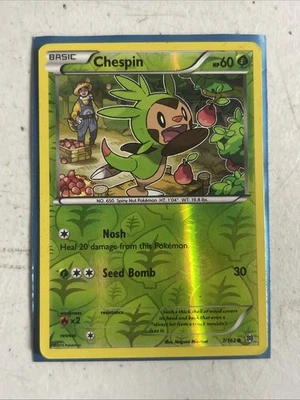 Chespin 7/162 Breakthrough Reverse Holo - Image 1 of 2