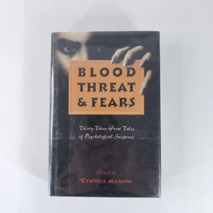 Vintage Blood Threat & Fears Hardcover Psychological Suspense Cynthia Manson - Picture 1 of 10