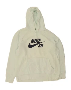 NIKE Mens Graphic Hoodie Jumper 2XL Green Cotton AQ12 - Picture 1 of 5
