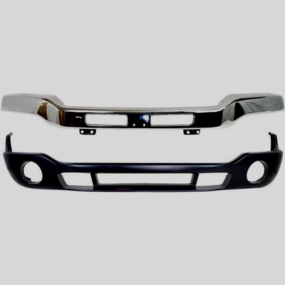 Front Bumper Cover Kit For 2003 - 2006 GMC Sierra 1500 Fits 1500 HD Fits 2500 HD - Image 1 of 4