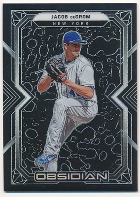 JACOB DEGROM 2022 PANINI OBSIDIAN #37 NEW YORK BASEBALL MINT - Image 1 of 2
