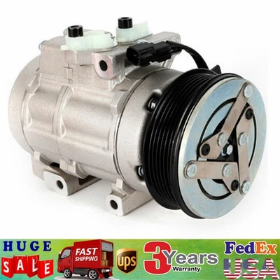 AC Compressor Air Conditioner w/Clutch For 07-2010 Ford F-150/ 250/350 4.6L/5.4L - Image 1 of 4
