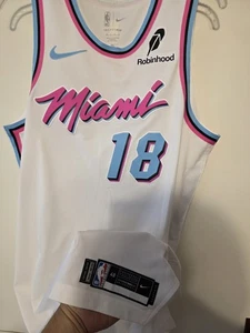 Alec Burks 2024-25 Miami Heat NBA Vice Edition Game Worn Jersey MIAE 06152 - Picture 1 of 10