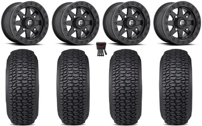 Fuel Maverick Bdlk 15" Wheels Bk 30" Regulator 2 Tires Polaris Sportsman / RZR - Image 1 of 4