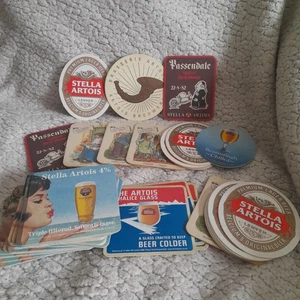 Bundle 50+ Stella Artois Beer Mats Pub Coasters Collectable Lot Some Vintage - Picture 1 of 10