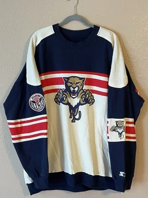 Men’s 3XL NWOT Vintage Florida Panthers NHL Starter Crewneck Sweatshirt - Image 1 of 4
