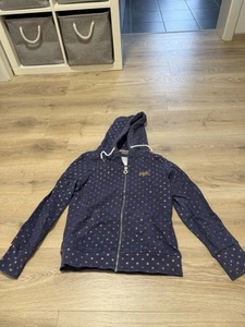 Hoodie Jacke Superdry Größe 40 Blau Und Roségold - Bild 1 von 4