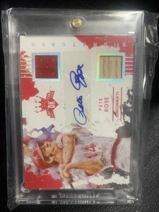 2016 Diamond Kings Pete Rose Auto Bat Game Used Jersey Patch 5/10 Reds - Picture 1 of 4