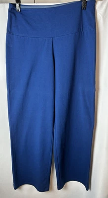 Брюки женские с контролем синие широкие прямые размер XL - Изображение 1 из 4