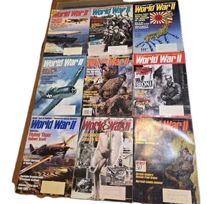 Lot Of 9 World War II Magazines Flying Tigers Hollywood Japan 1990's  - Picture 1 of 21