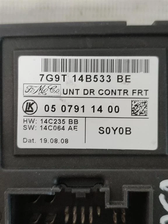 CENTRALINA PORTA SX GUIDA PER VOLVO XC60 1° Serie 7G9T 14B533 BE (08>) - Immagine 1 di 1