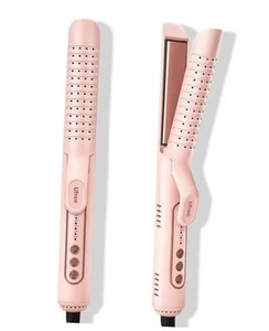 Airflow Curling Iron for Lasting Curls, 360° Cool 2 in 1 Flat Iron Hair - Picture 1 of 8