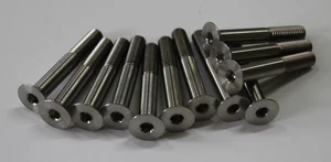 3 x Titan Gr. 5 Schrauben / Titanium Grade 5 Screws DIN7991 M8 x 55 - Bild 1 von 1