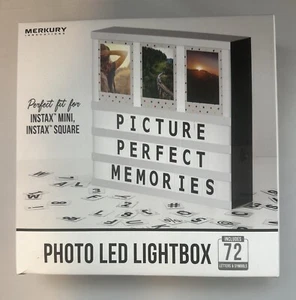 Merkury Innovations Photo Picture LED Lightbox With 72 Letters & Symbols - Picture 1 of 2