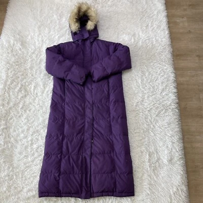 LL Bean Jacket Womens Medium Petite Purple Ultrawarm Three Quarter Length Down - Image 1 of 4