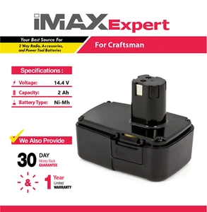 Batería NiMh 14,4 V 2Ah para Craftsman 11105, 11107, 982151-001, 11333 - Imagen 1 de 5