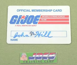 1984 GI Joe Original FAN CLUB MITGLIEDSCHAFT AUSWEISKARTE Mobile Strike Force Team JTC - Bild 1 von 2