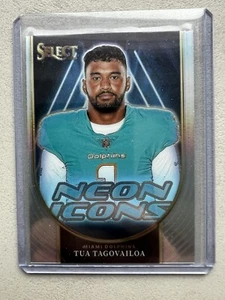 Tua Tagovailoa - Miami Dolphins -Panini Select Neon Icons NFL Football 2023 - Bild 1 von 2