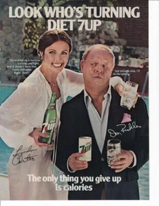 1977 7Up Print-Ad / Don Rickles - Lynda Carter / Great Art - Bild 1 von 1