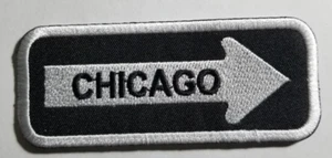 Parche bordado unidireccional CHICAGO hierro en aprox 1,25x4" - Imagen 1 de 2