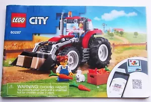 Lego City Tractor INSTRUCTIONS BOOKLET ONLY For Set 60287 Manual 2021 Complete - Picture 1 of 2