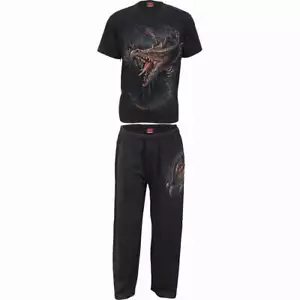 BREAKING OUT - 4pc Mens Gothic Pyjama Set - Picture 1 of 8