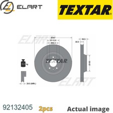 2X BRAKE DISC FOR AUDI AUDI  FAW  A6 4F2 C6 CCAA CALA AUK BKH BAT BMK BNG TEXTAR