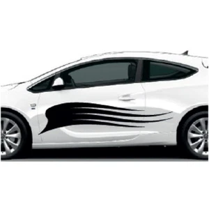 Car Side Graphics X 2 Will Fit Any Car Van Universal Stickers Decals CSG05 - Picture 1 of 2