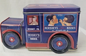Vintage Hershey's Kisses Tin Truck Box - Picture 1 of 6