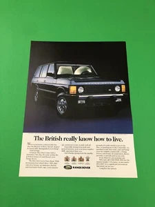 1989 1990 1991 1992 1993 1994 RANGE ROVER ORIGINAL PRINT AD ADVERTISEMENT B23 - Picture 1 of 1