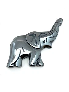 Natürlicher Hämatit Edelstein geschnitzter Elefant Anhänger, 96,15 kt (0,7 oz) - Bild 1 von 1