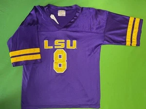 NCAA Louisiana State LSU Tigers Half-Sleeve Jersey Youth Medium 10-12 - Picture 1 of 4