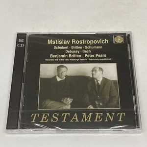 Mstislav Rostropovich Testament Benjamin Britten Peter Pears Debussy Bach CD - Picture 1 of 4