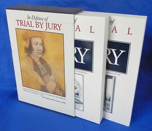 "In Defense of Trial by Jury" Volumes 1 & 2 Softcover Books + Slipcase, Few 1993 - Picture 1 of 7