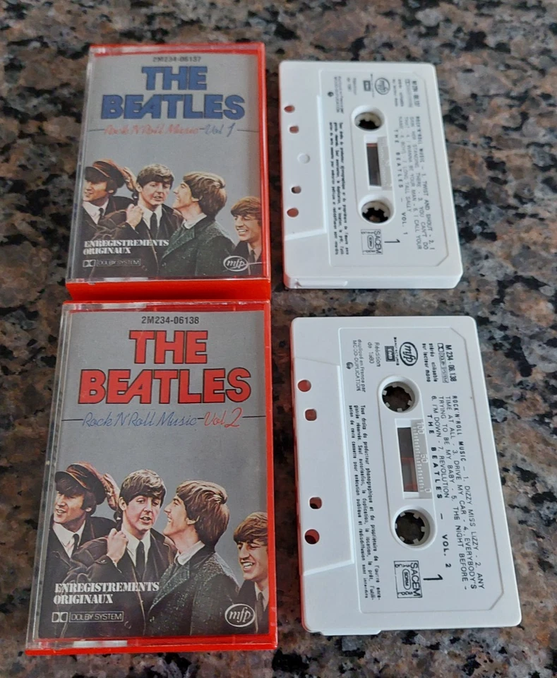 THE BEATLES K7  " Rock 'N' Roll Music Vol. 1 & 2 " MFP France - Image 1 of 1