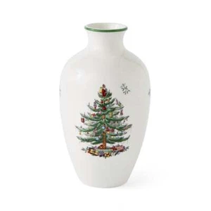 Spode Christmas Tree Posy Vase - 10" - Picture 1 of 7