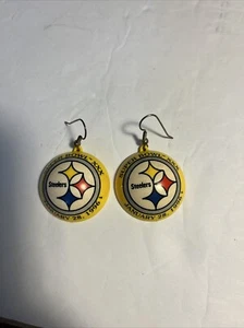 Pendientes de colección del equipo de fútbol americano Pittsburgh Steelers Super Bowl decoración de fanáticos joyas - Imagen 1 de 6
